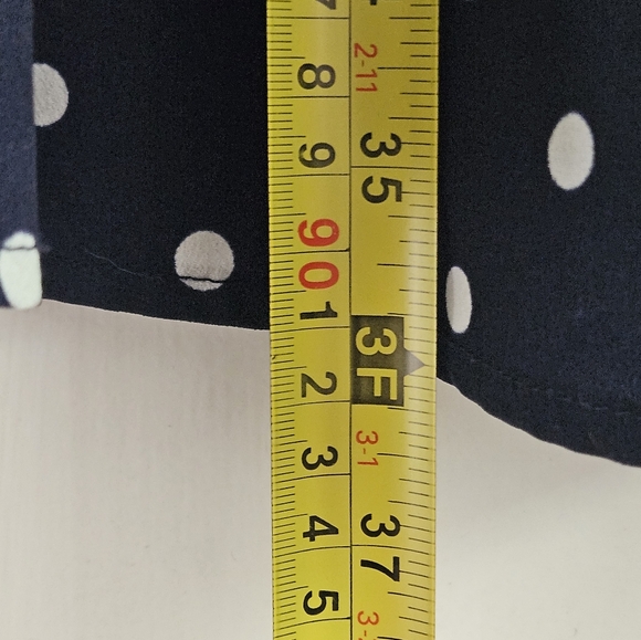 Navy and white polka polka dot tank dress - Picture 10 of 11